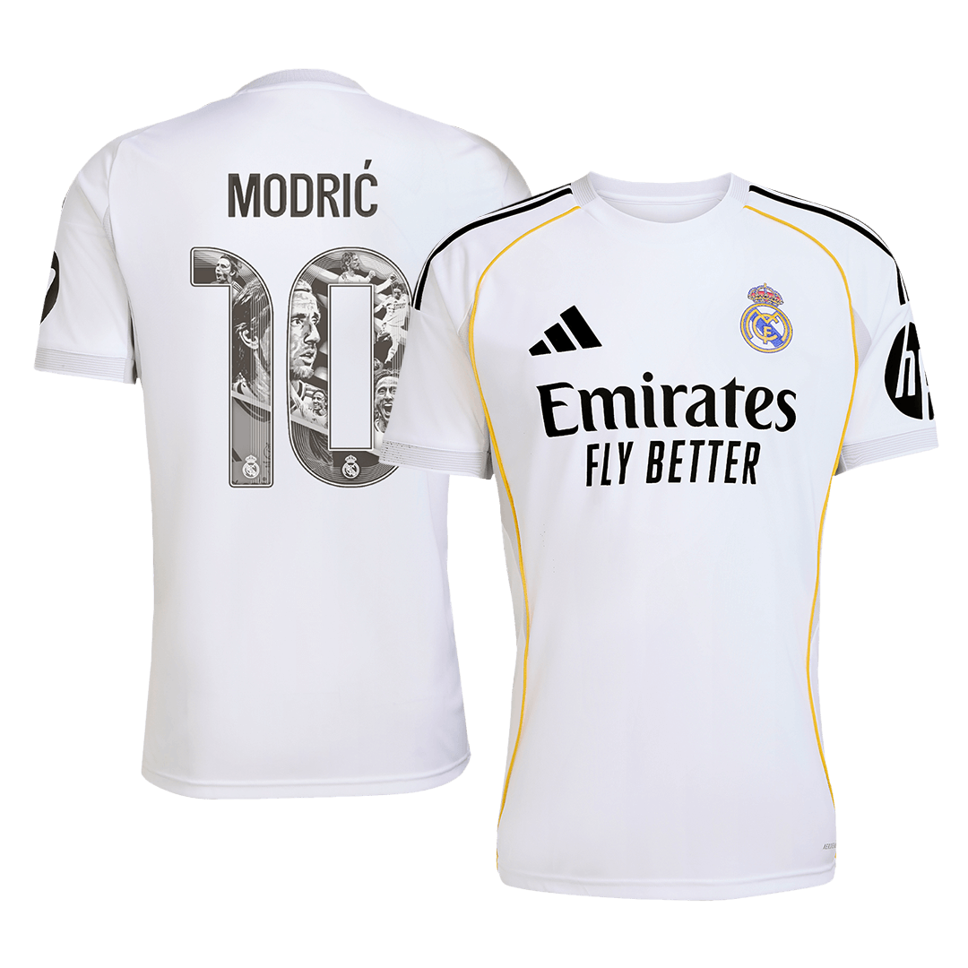 Tricouri Fotbal Real Madrid MODRIĆ Special #10 Acasă 2025/26 - Premium (mărime mare)