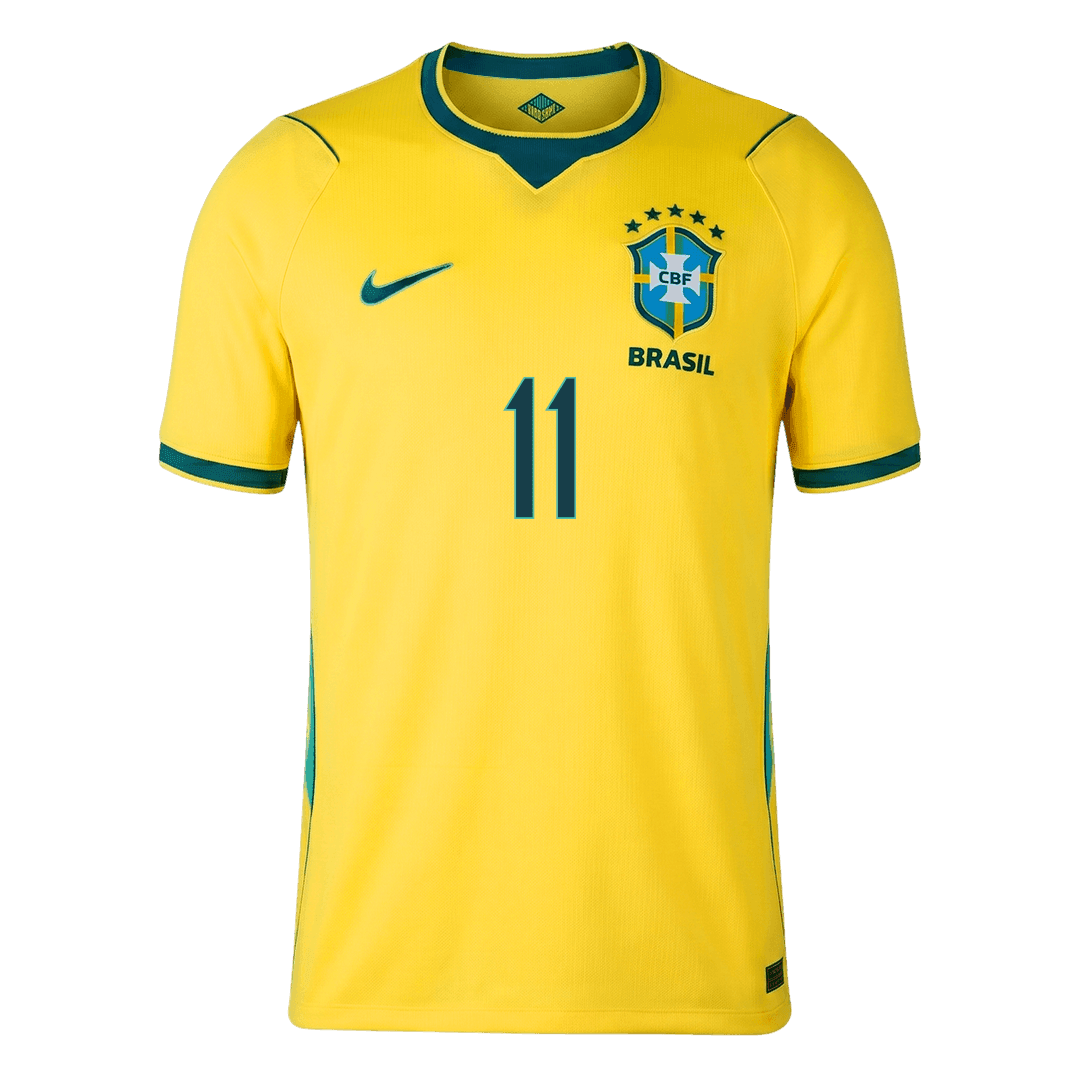 Tricouri Fotbal Brazilia RAPHINHA #11 Acasă Cupa Mondială 2026 - Premium