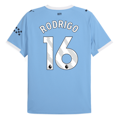 Tricouri Fotbal Manchester City RODRIGO #16 Acasă 2025/26 - Premium