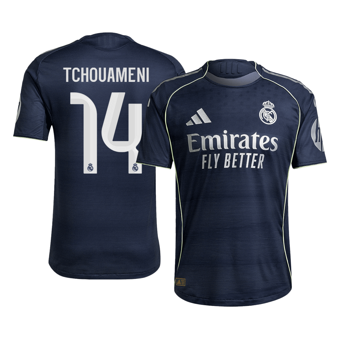 Tricouri Fotbal Real Madrid TCHOUAMENI #14 Deplasare 2025/26 Authentic - Premium