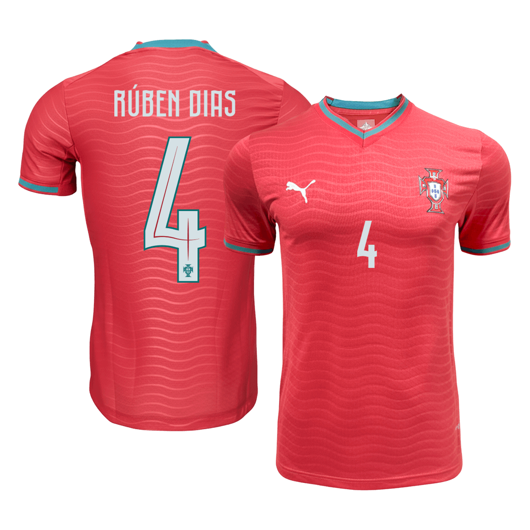 Tricouri Fotbal Portugalia RÚBEN DIAS #4 Acasă Cupa Mondială 2026 Authentic