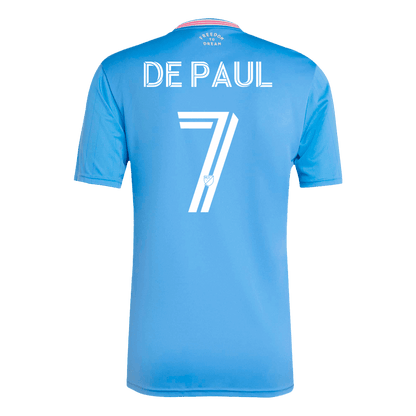 Tricouri Fotbal Inter Miami CF DE PAUL #7 Treilea 2025 (mărime mare)