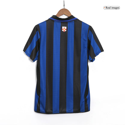 Tricouri Fotbal Vintage Inter Milano Acasă 2007/08 - 100th Anniversary