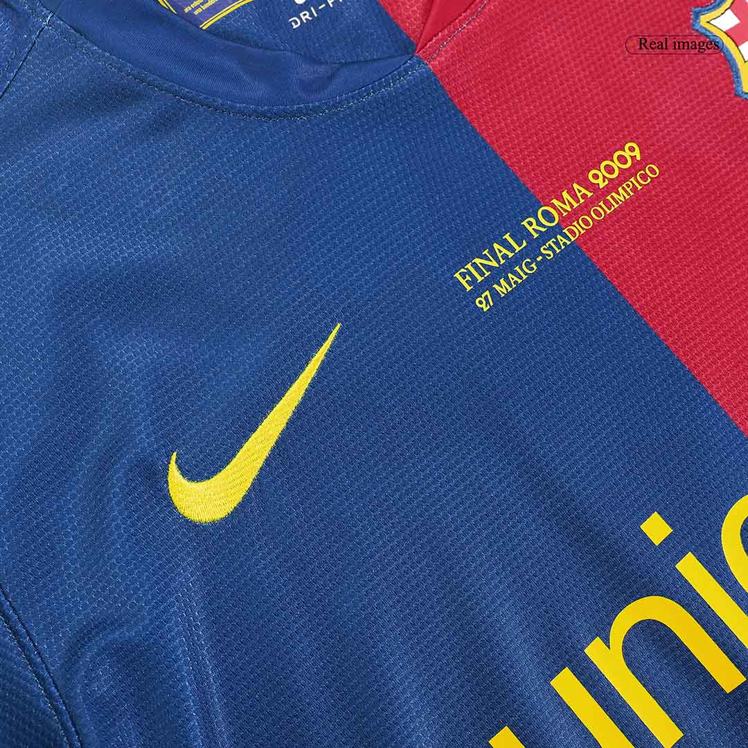 Tricouri Fotbal Vintage Barcelona MESSI #10 Acasă 2008/09 - UCL Final