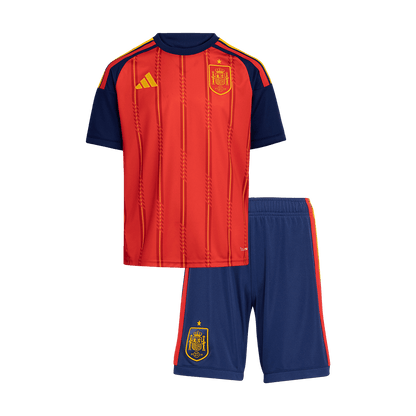 Set Tricouri Fotbal Spania Acasă 2026 Pentru Copii - Premium