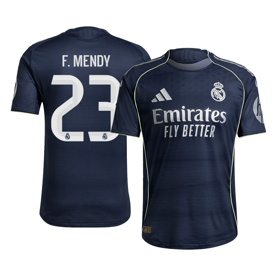 Tricouri Fotbal Real Madrid F.MENDY #23 Deplasare 2025/26 Authentic - Premium