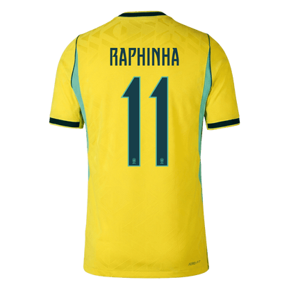 Tricouri Fotbal Brazilia RAPHINHA #11 Acasă Cupa Mondială 2026 Authentic