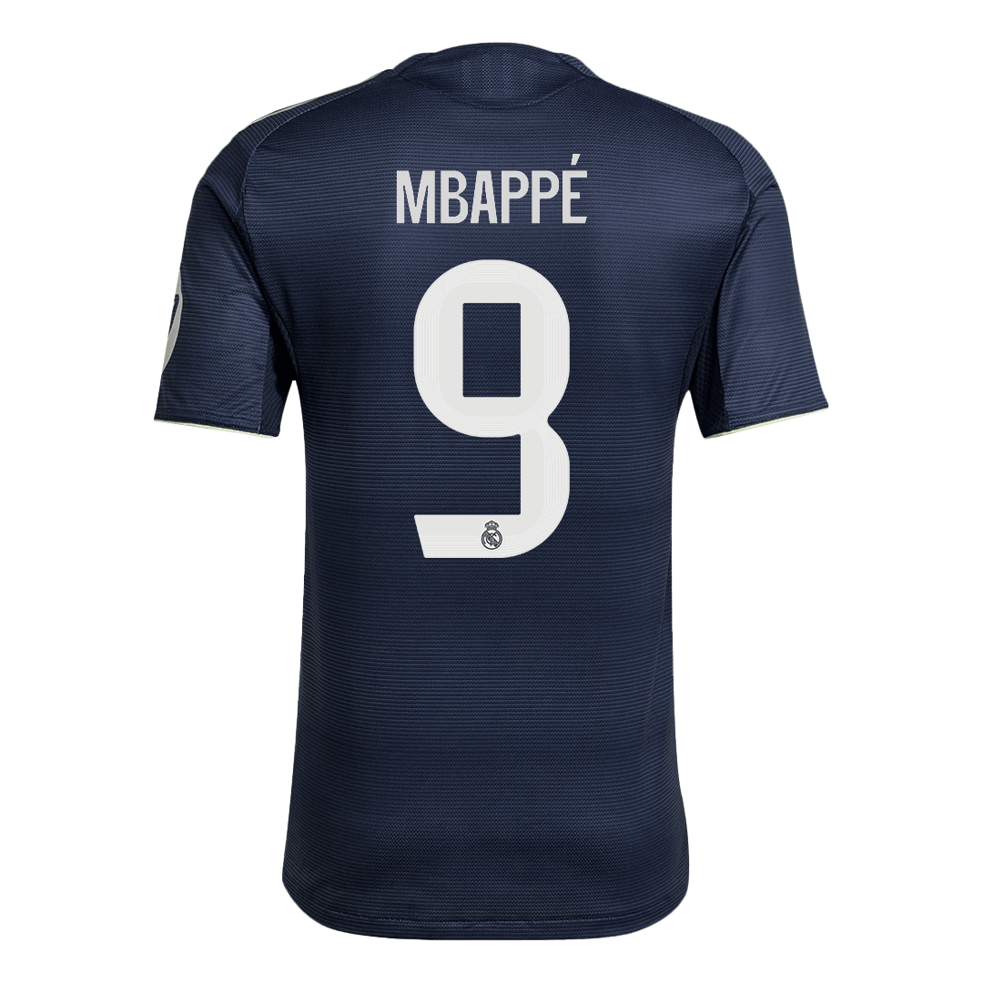 Tricouri Fotbal Real Madrid MBAPPÉ #9 Deplasare 2025/26 Authentic - Premium