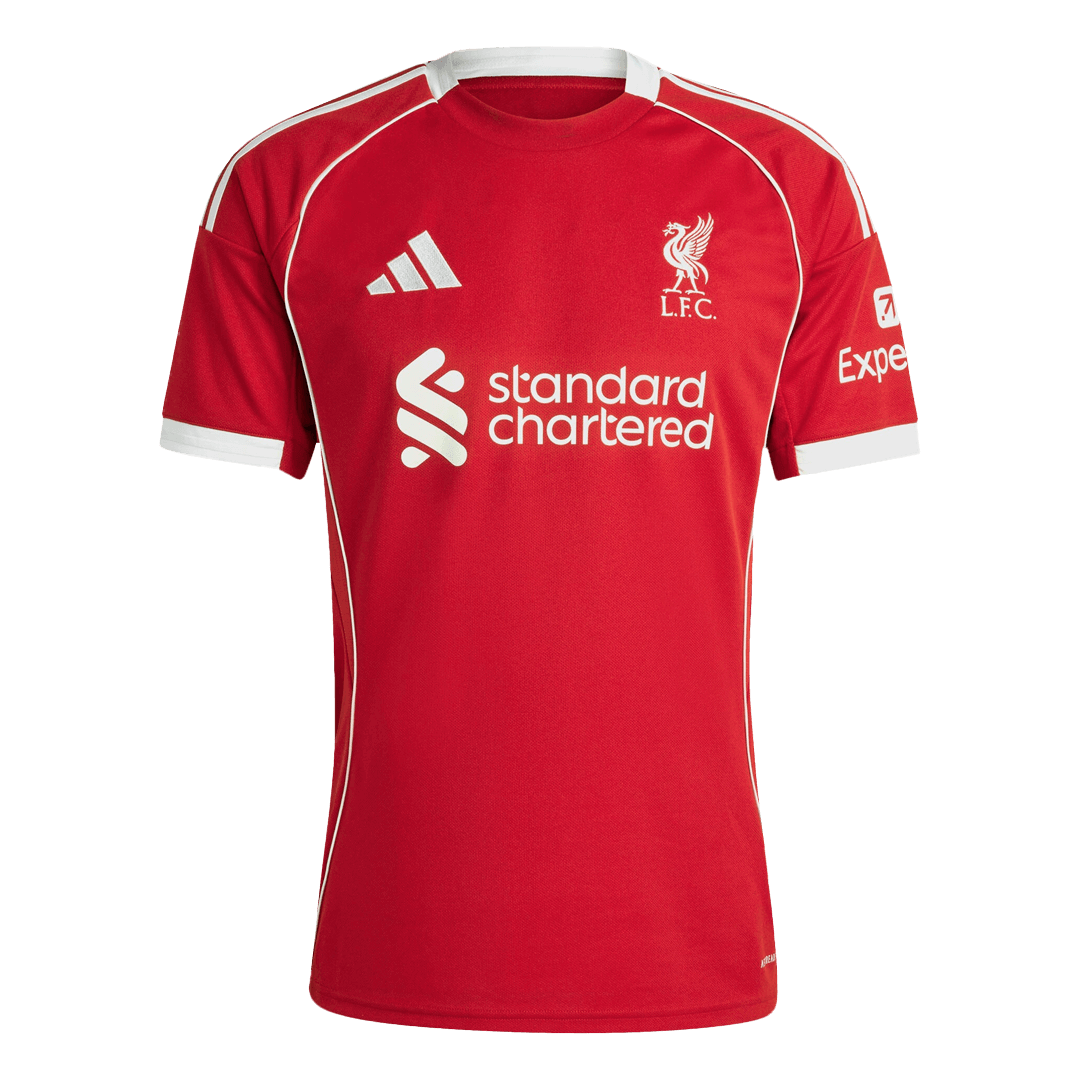 Tricouri Fotbal Liverpool VIRGIL #4 Acasă 2025/26