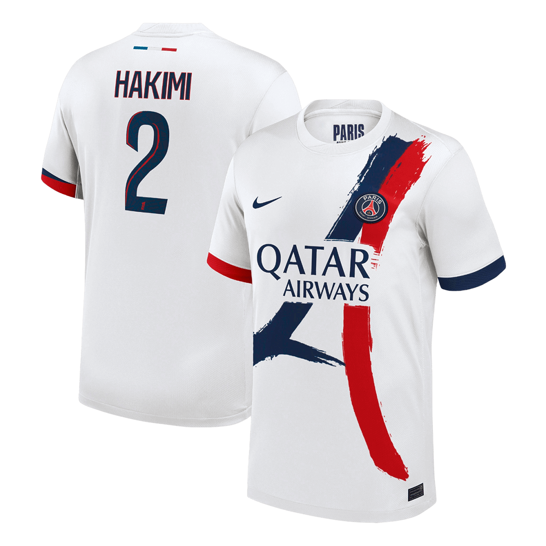 Tricouri Fotbal PSG HAKIMI #2 Deplasare 2025/26 Authentic
