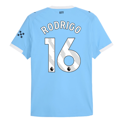 Tricouri Fotbal Manchester City RODRIGO #16 Acasă 2025/26 Authentic