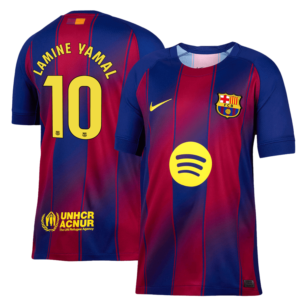 Tricouri Fotbal Barcelona LAMINE YAMAL #10 Acasă 2025/26 - Premium