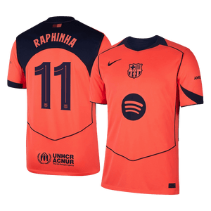 Tricouri Fotbal Barcelona RAPHINHA #11 Treilea 2025/26 - UCL