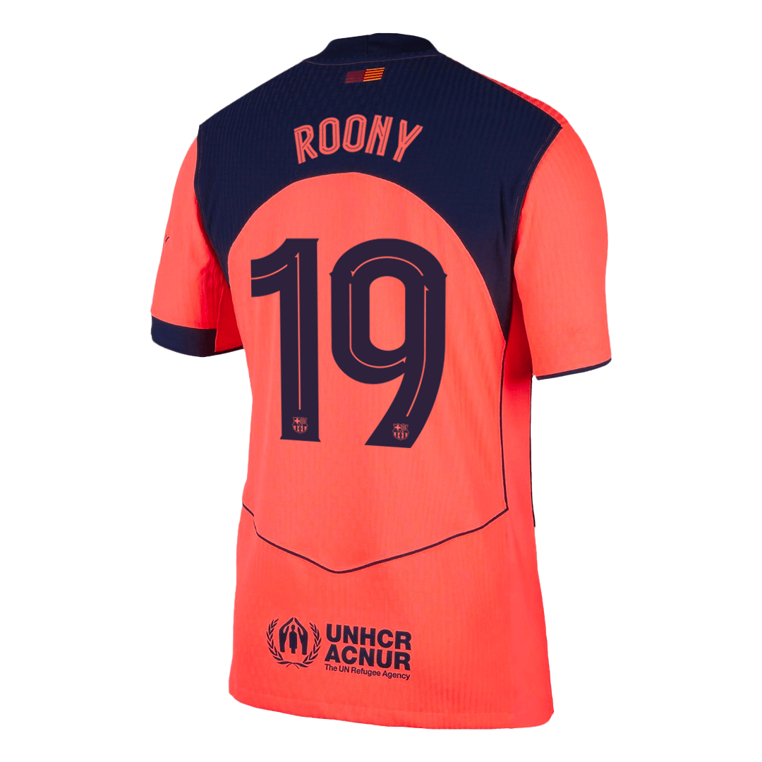 Tricouri Fotbal Barcelona ROONY 19 Treilea 2025/26 Authentic - UCL - TricouriFotbaliști Shop