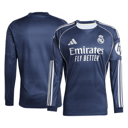 Tricouri Fotbal Real Madrid Deplasare 2025/26 Mânecă Lungă