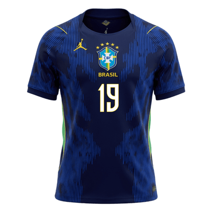 Tricouri Fotbal Brazilia ENDRICK #19 Deplasare Cupa Mondială 2026
