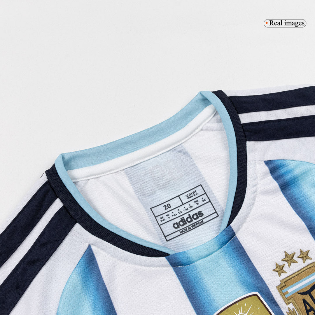 Set Tricouri Fotbal Argentina MESSI #10 Acasă Cupa Mondială 2026 Pentru Copii - Super