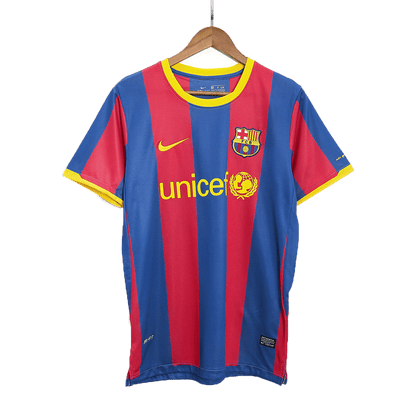 Tricouri Fotbal Vintage Barcelona MESSI #10 Acasă 2010/11