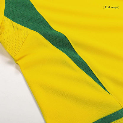 Tricouri Fotbal Vintage Brazilia Acasă 2002/03