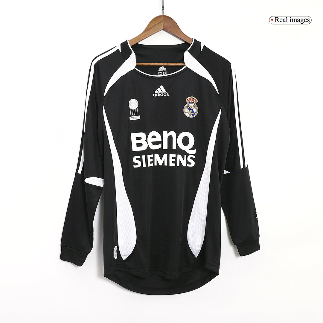 Tricouri Fotbal Vintage Real Madrid Deplasare 2006/07 Mânecă Lungă