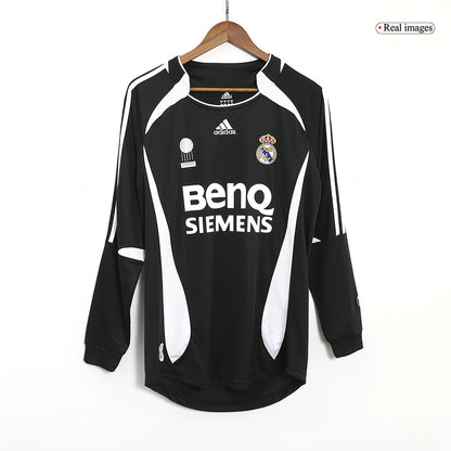 Tricouri Fotbal Vintage Real Madrid RAUL #7 Deplasare 2006/07 Mânecă Lungă